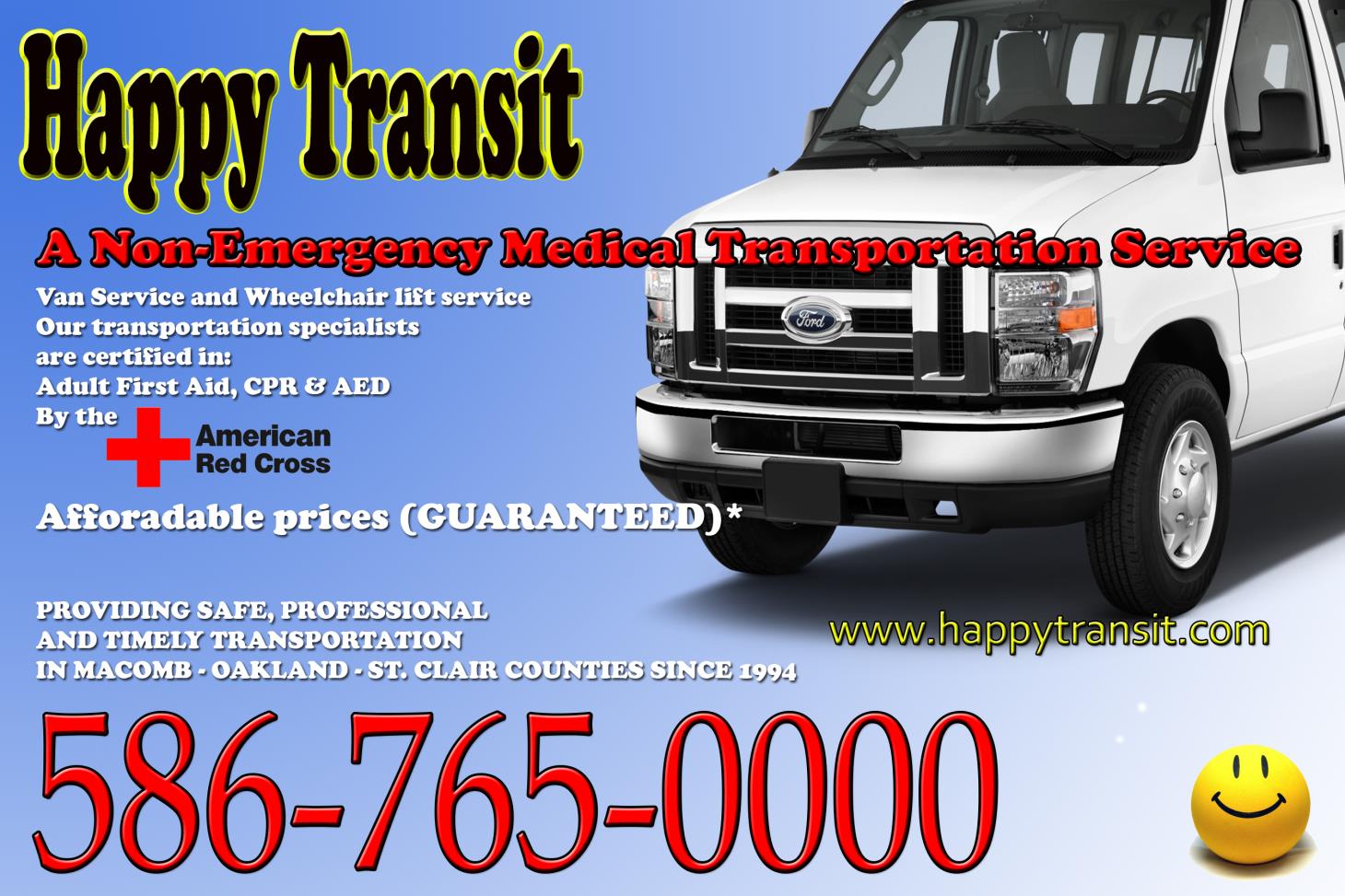 Happy Transit | Chesterfield, MI : (586) 765-0000